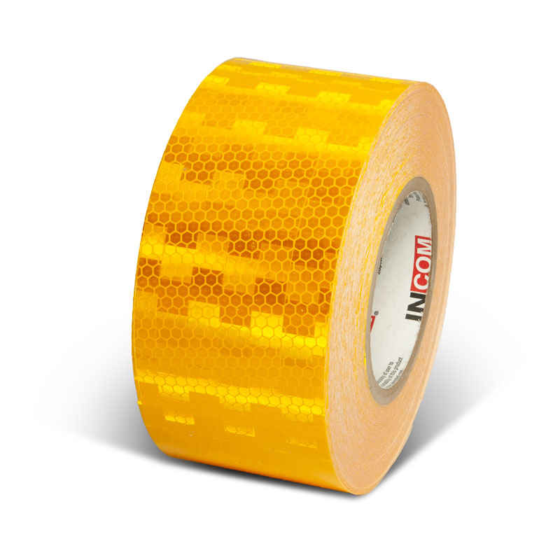 INCOM Prismatic Solid Color Tape 150 ft Yellow 3 in
