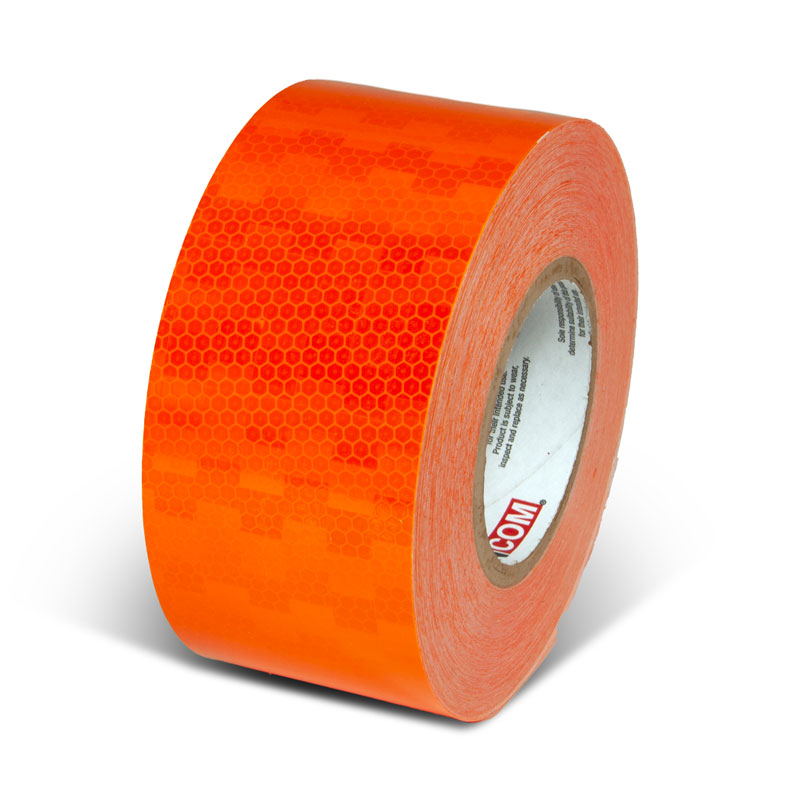 INCOM Prismatic Solid Color Tape 150 ft Orange 3 in