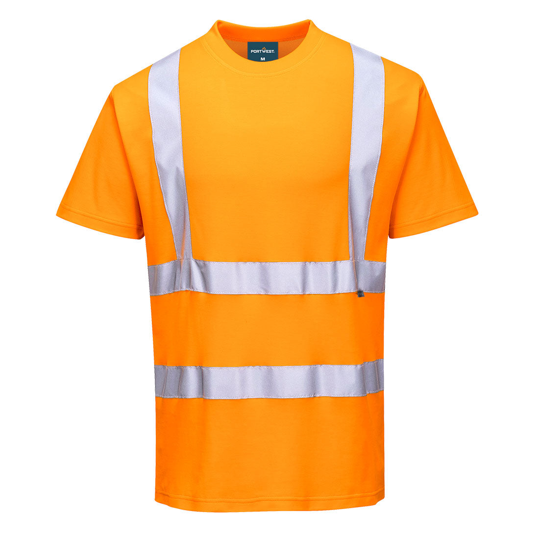 Portwest S170 Hi-Vis Cotton Comfort T-Shirt S/S - Orange, front