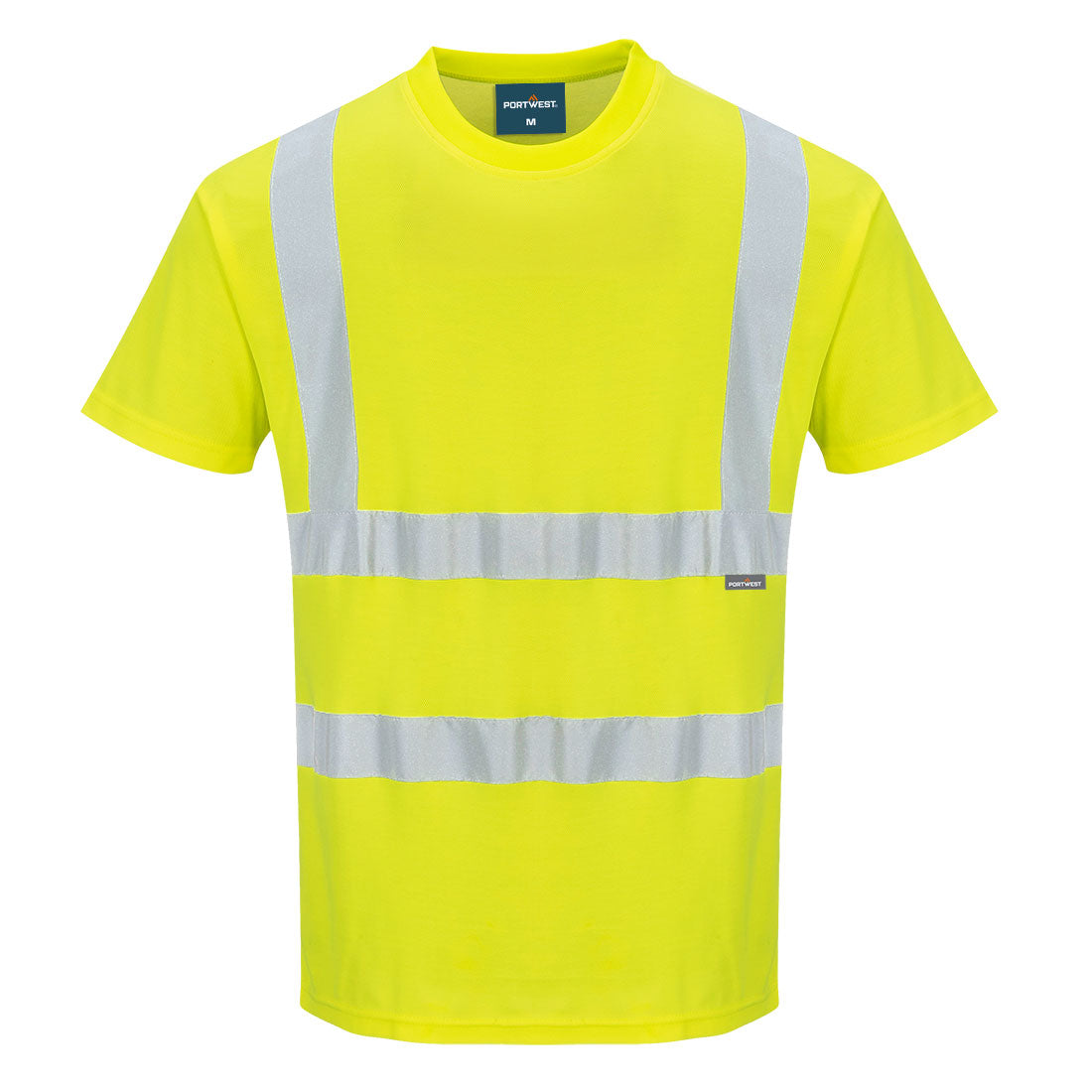 Portwest S170 Hi-Vis Cotton Comfort T-Shirt S/S - Yellow, front