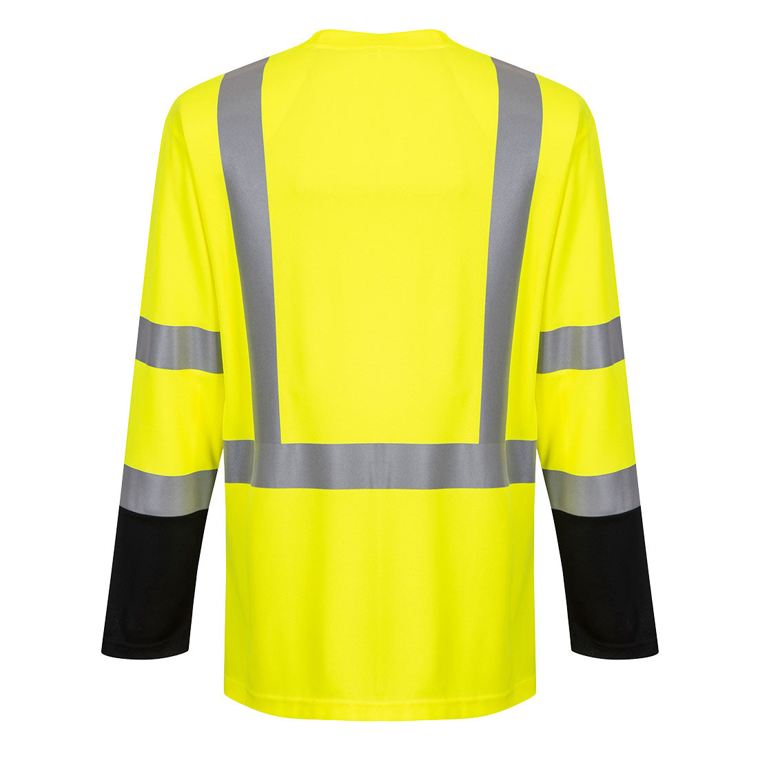 Portwest S398 Laguna Hi-Vis Contrast Pocket T-Shirt L/S - Yellow/Black, back