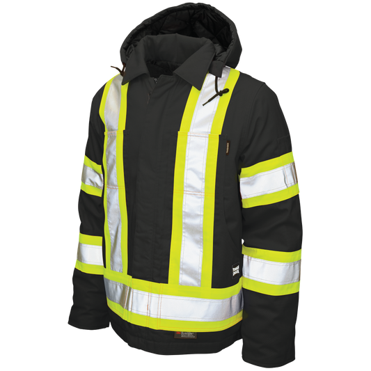 Tough Duck S457 Duck Safety Jacket Black front