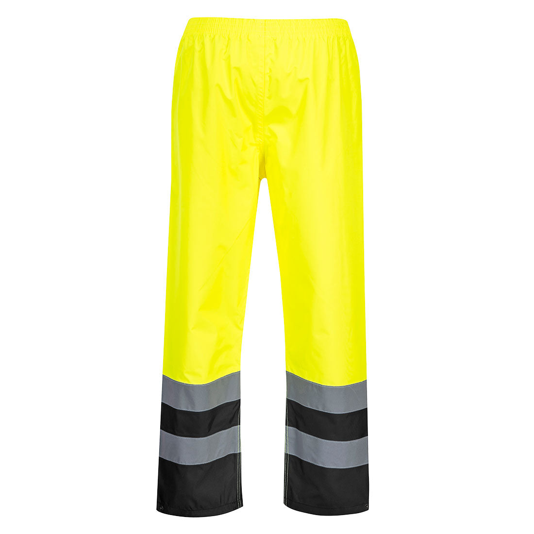 Portwest S486 Hi-Vis Two Tone Traffic Pants - Yellow/Black, back