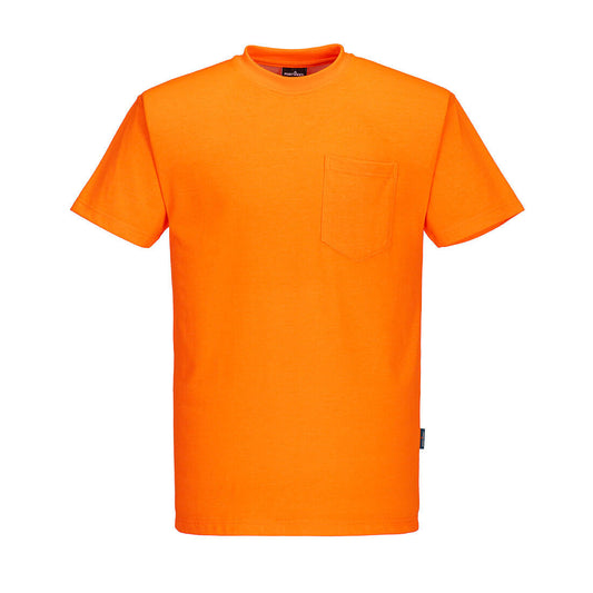 Portwest S577 Non Ansi Cotton Blend T-Shirt S/S - Orange, front