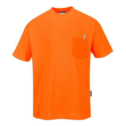 Portwest S578 Non Ansi Pocket T-Shirt S/S - Orange, front