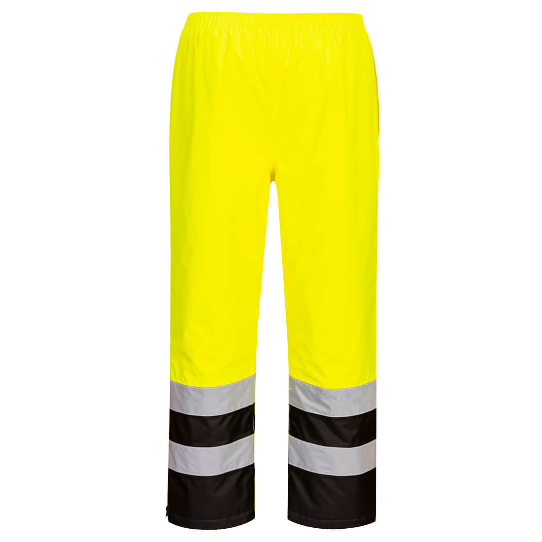 Portwest S598 Hi-Vis Contrast Winter Pants - Yellow/Black, back