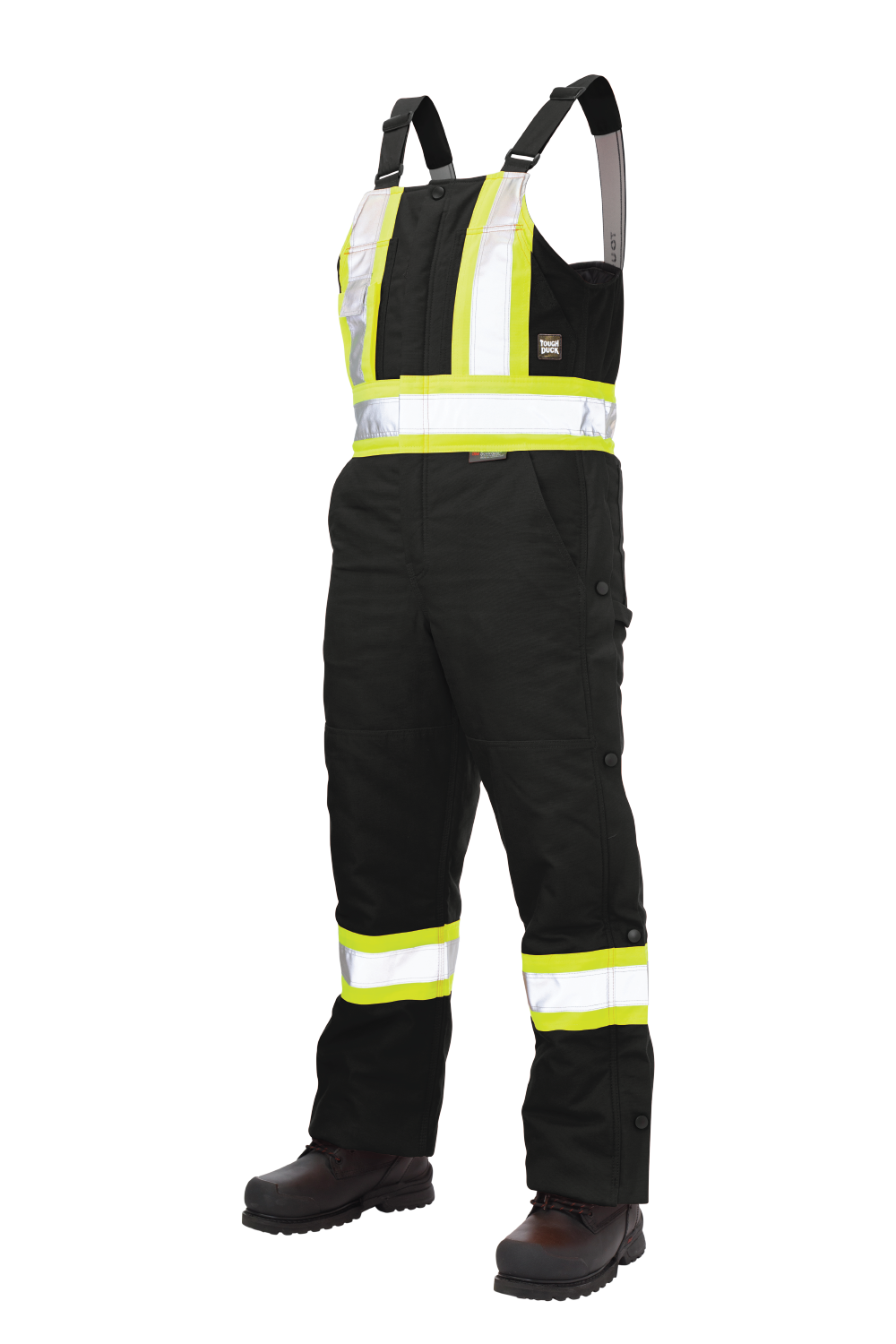 Tough Duck S757 bib overall Black front