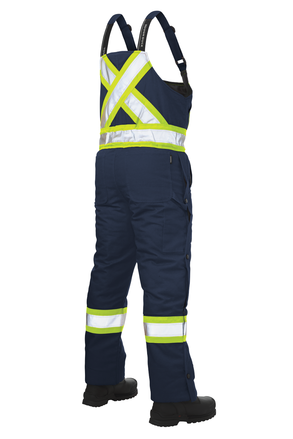 Tough Duck S757 Duck Insulated Safety Bib Overall - Navy