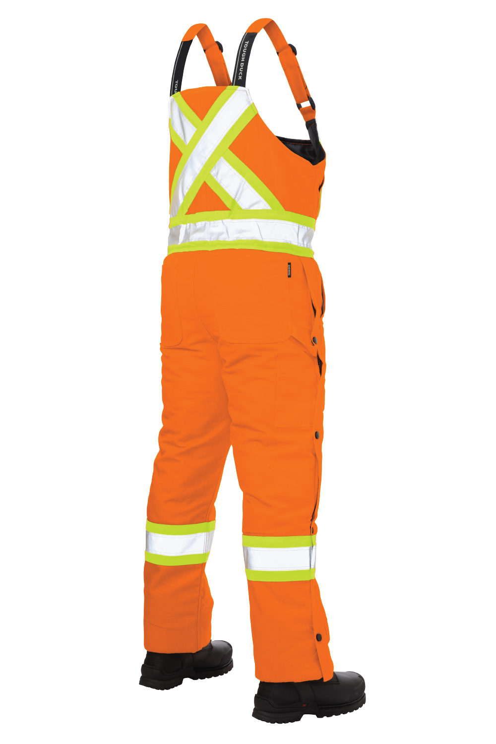 Tough Duck S757 Duck Insulated Safety Bib Overall - Orange