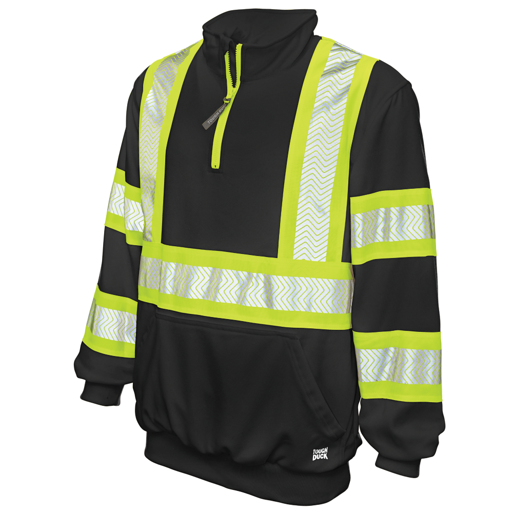 Tough Duck SJ19 Fleece 1/4 Zip Safety Pullover