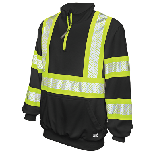 Tough Duck SJ19 Fleece 1/4 Zip Safety Pullover