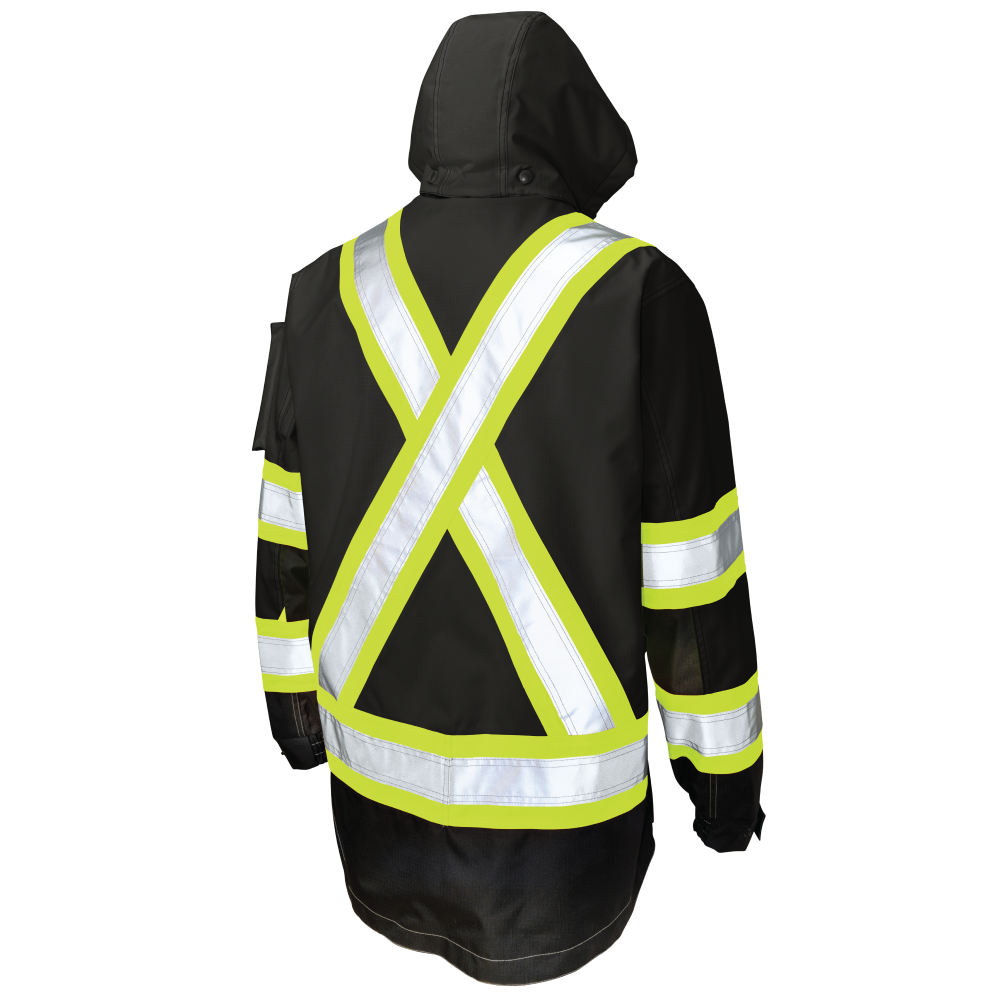 Tough Duck SJ28 Ripstop Safety Hi-Vis Shell