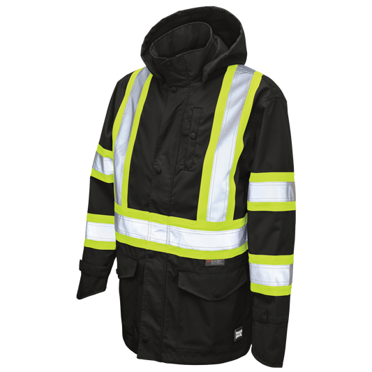 Tough Duck SJ35 Premium Ripstop Safety Rain Jacket