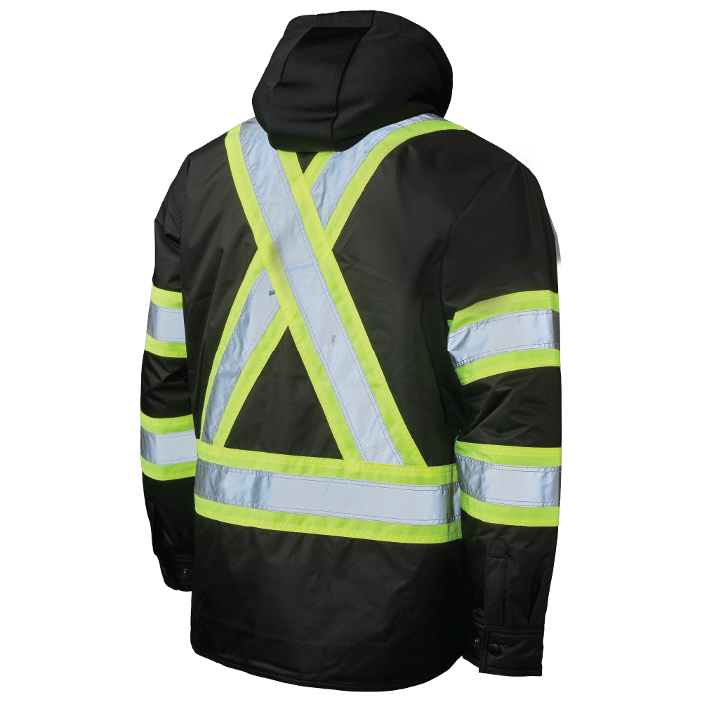 Tough Duck SJ51 Quilt-Lined Hooded Safety Jac-Shirt