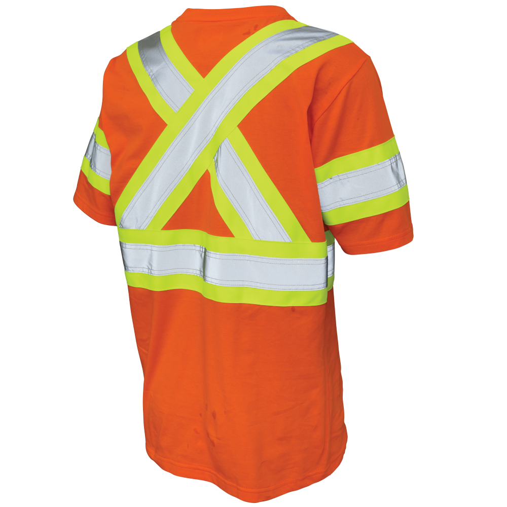 Tough Duck ST11 Cotton Jersey Short-Sleeve Safety T-Shirt - Orange