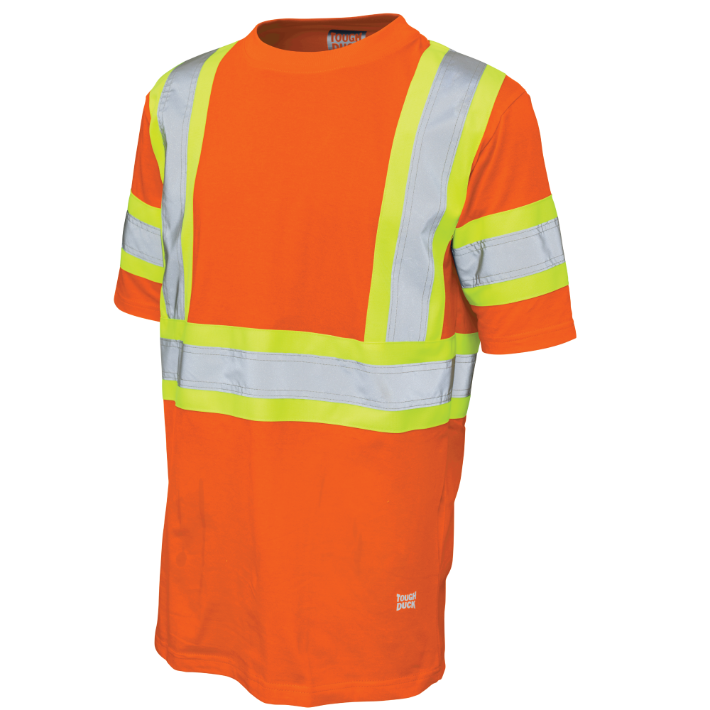 Tough Duck ST11 Cotton Jersey Short-Sleeve Safety T-Shirt - Orange