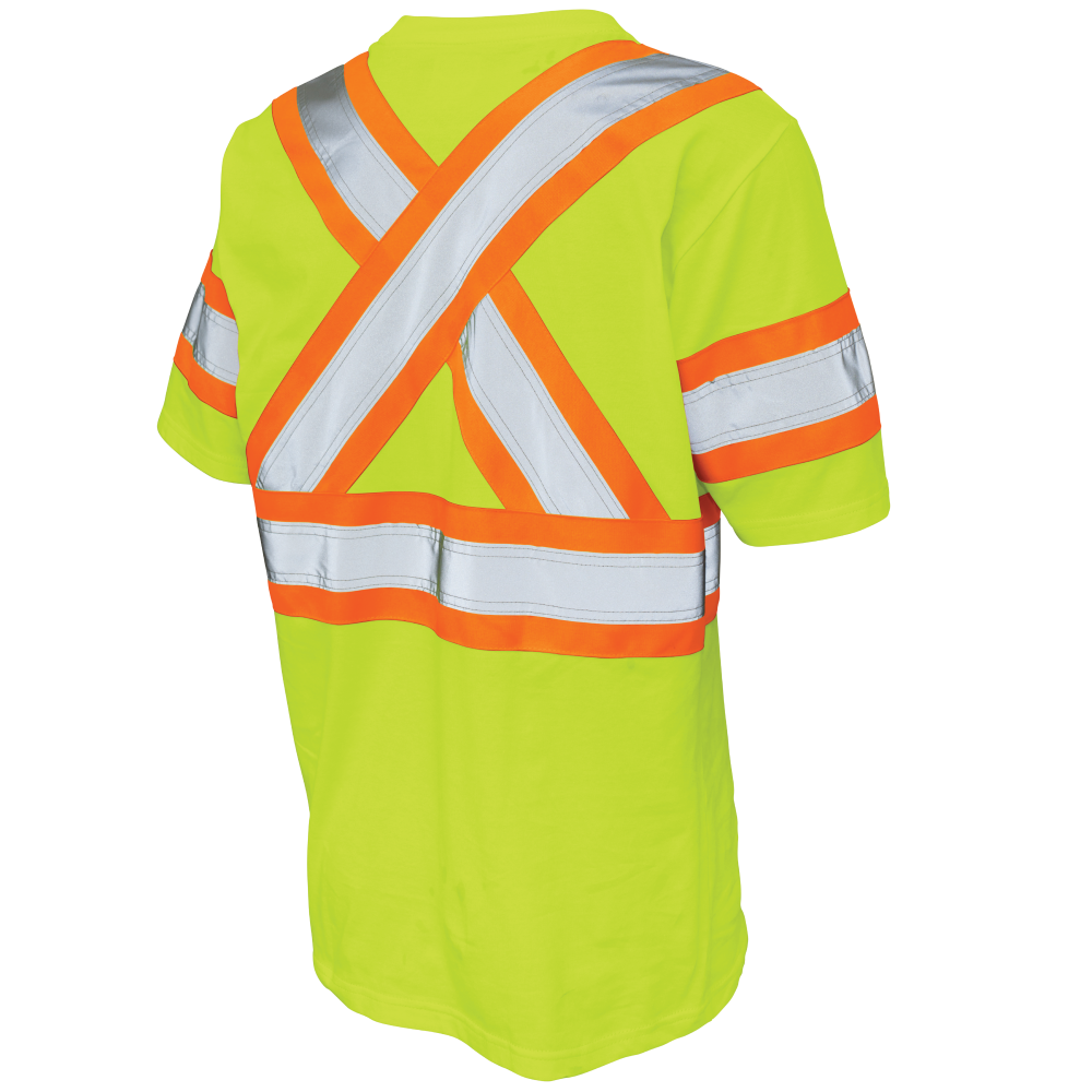 Tough Duck ST11 Cotton Jersey Short-Sleeve Safety T-Shirt - Yellow