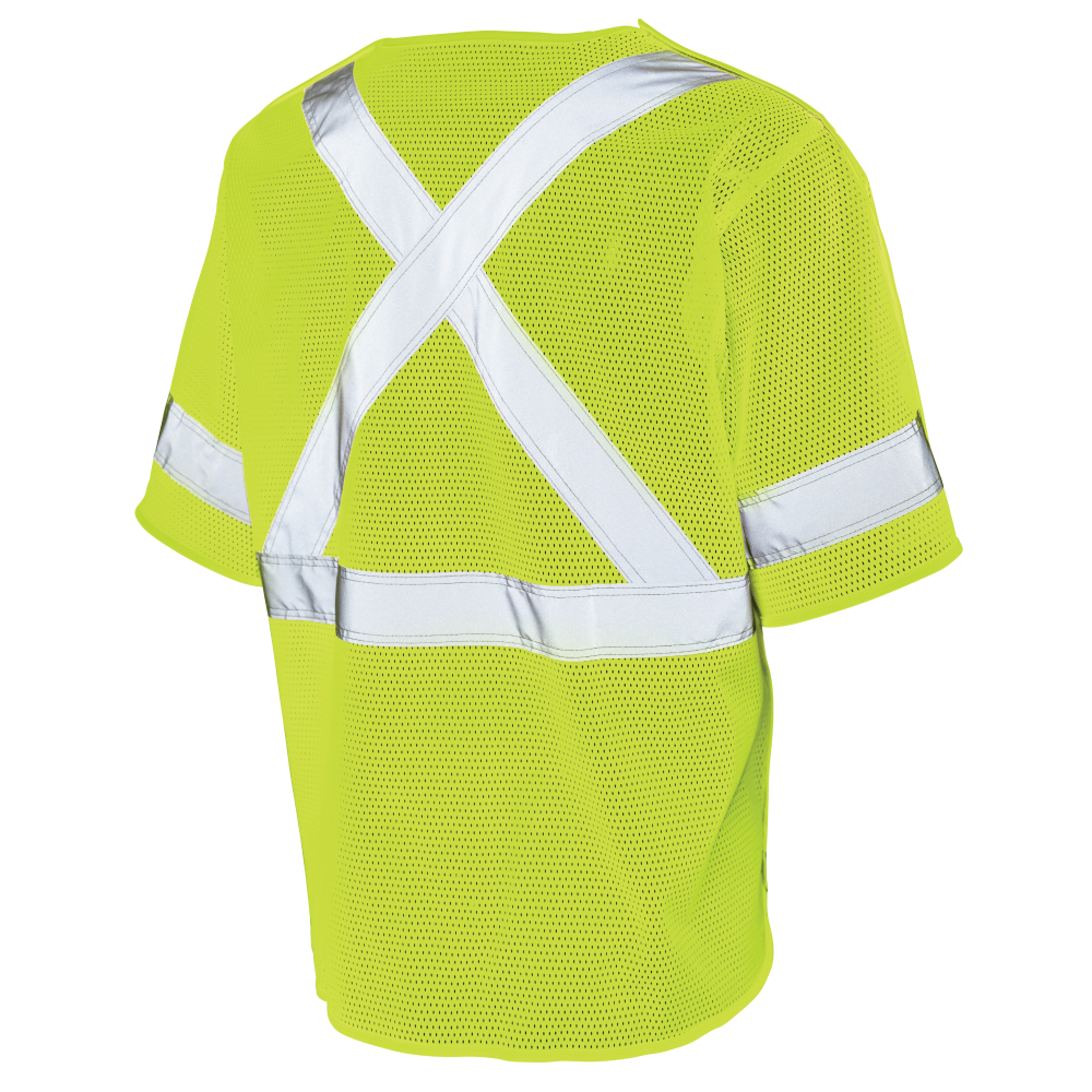 Tough Duck SV07 Mesh Safety Vest With Sleeves - Fluorescent Green