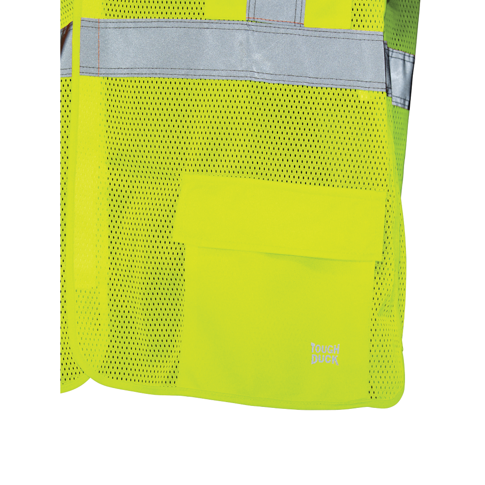 Tough Duck SV07 Mesh Safety Vest With Sleeves - Fluorescent Green