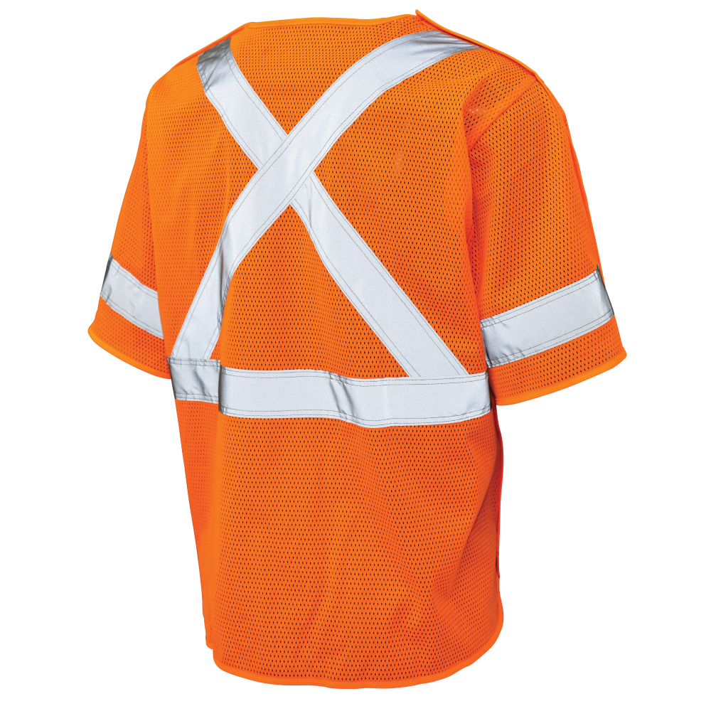 Tough Duck SV07 Mesh Safety Vest With Sleeves - Fluorescent Orange