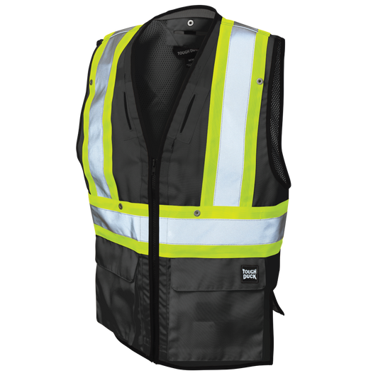 Tough Duck SV09 Poly Twill Harness-Compatible Safety Vest