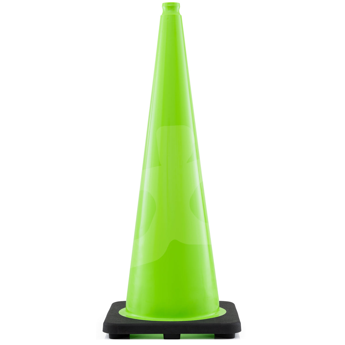 Xpose Safety 36" Lime Traffic Cone with collars