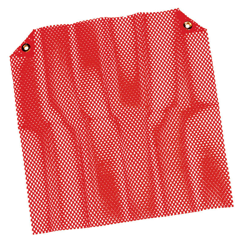 Red rigid wire flag