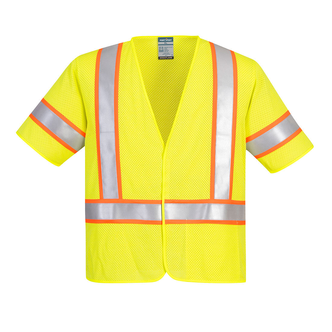 Portwest UFR24 Class 3 FR Mesh Vest - Yellow, front