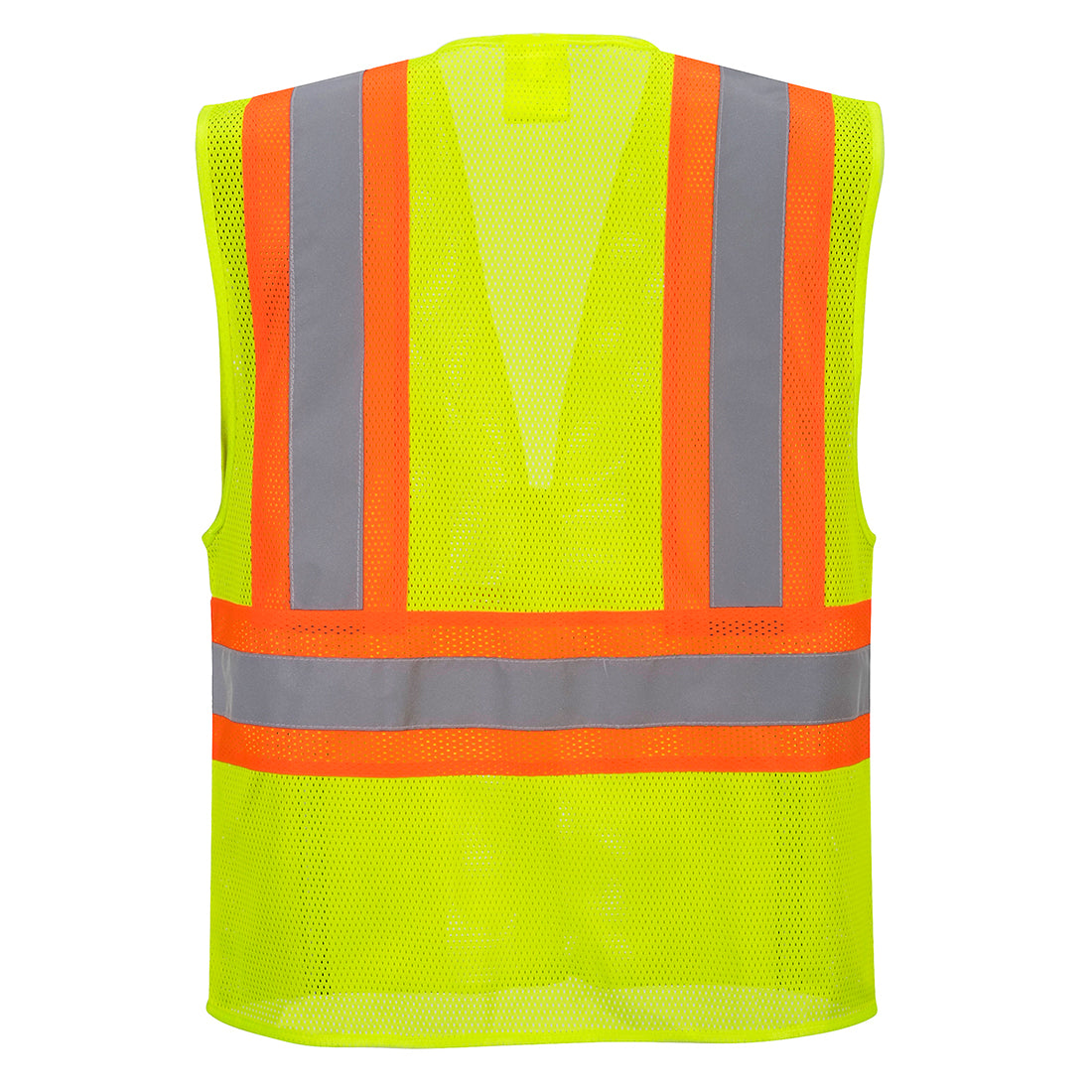 Portwest US371 Tulsa Hi-Vis Mesh Executive Vest - Yellow, back