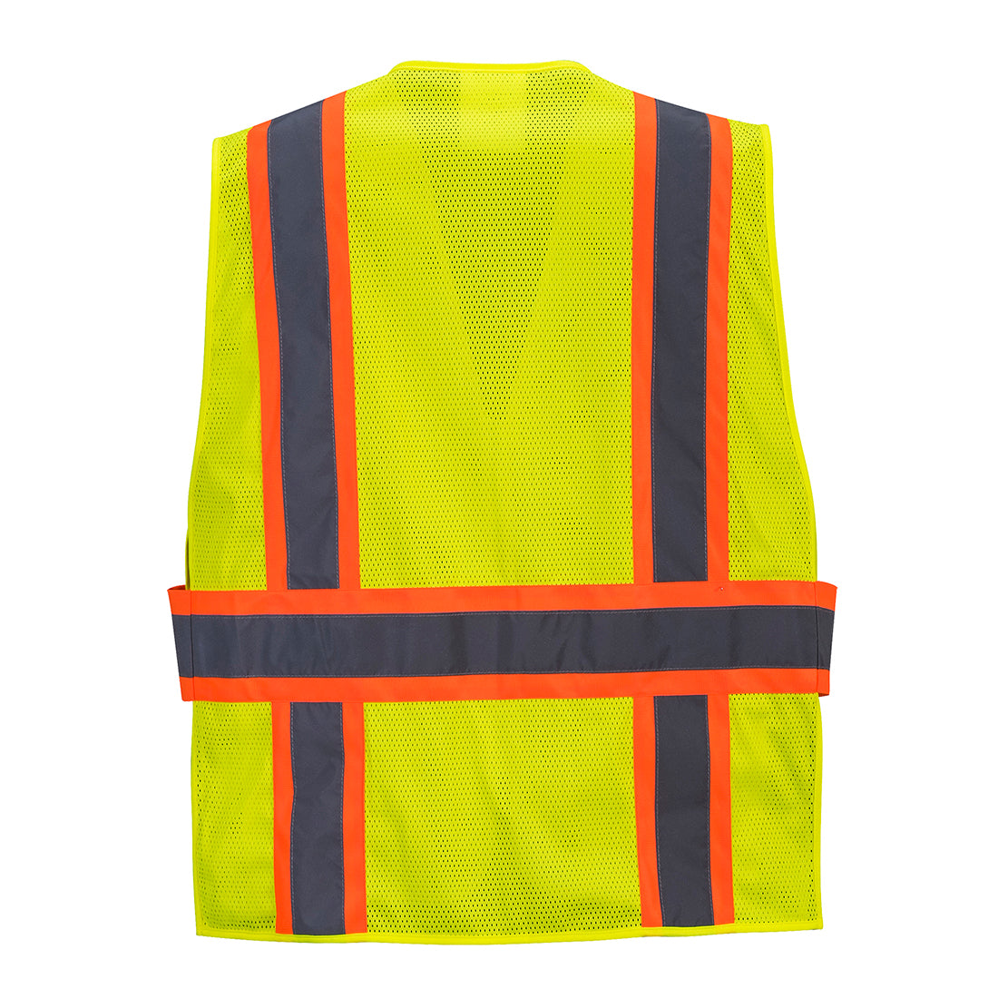 Portwest US385 Hi-Vis Contrast Expandable Breakaway Mesh Vest - Yellow, back