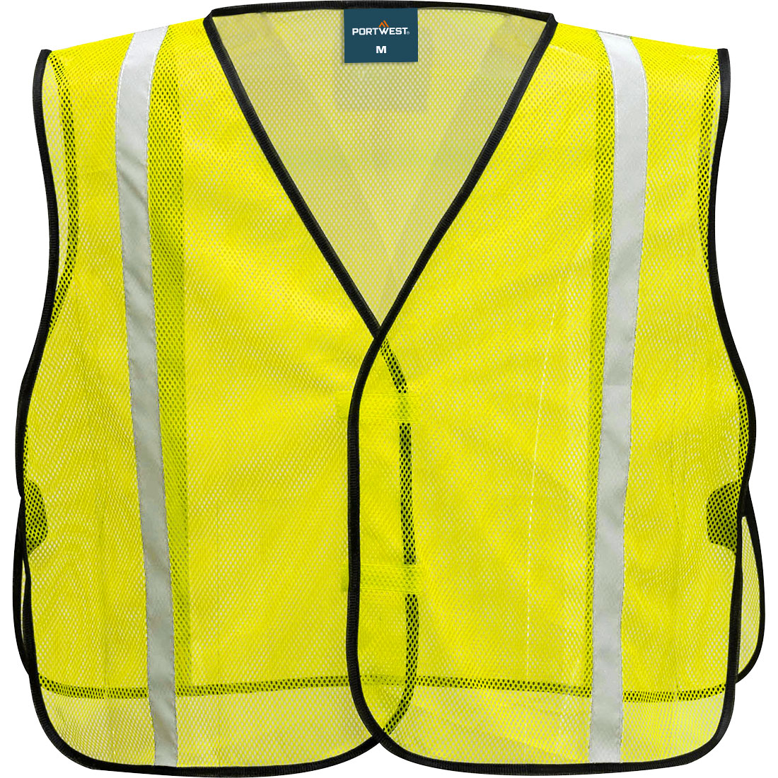 Portwest US390 Economy Non ANSI Mesh Vest - Yellow, front