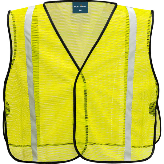 Portwest US390 Economy Non ANSI Mesh Vest - Yellow, front