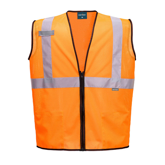 Portwest US580 Alabama Mesh Vest - Orange, front