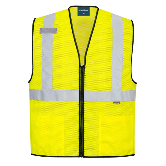 Portwest US580 Alabama Mesh Vest - Yellow, front