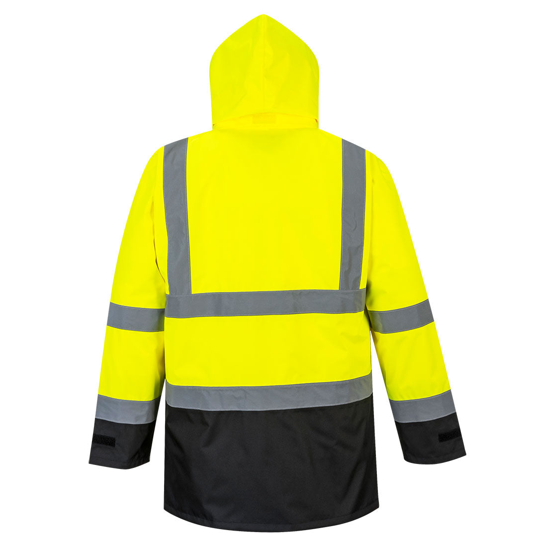 Portwest US768 Hi-Vis 5-in-1 Contrast Executive Jacket - Yellow/Black, back