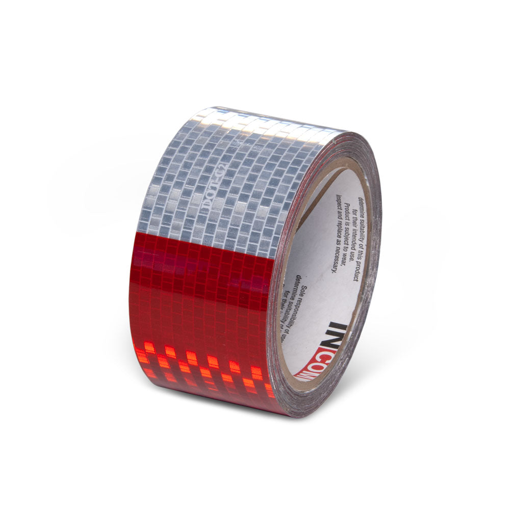 INCOM DOT-C2 Conspicuity Tape 7/11 Red/White 30 ft roll