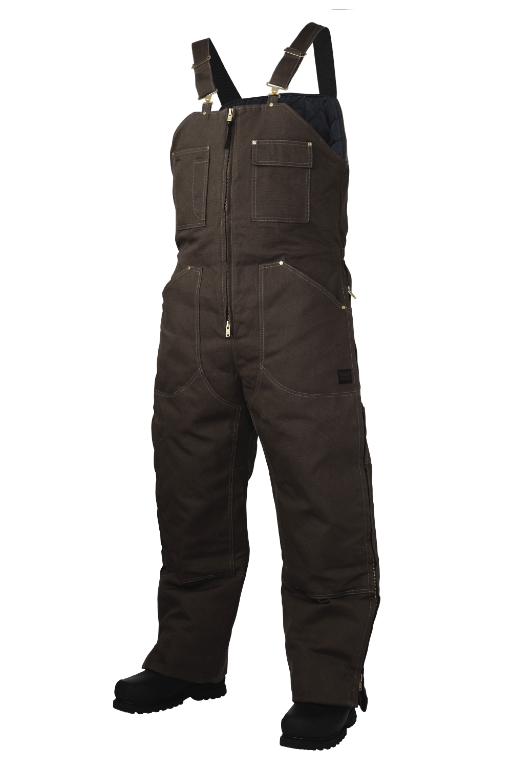 Tough Duck WB03 Insulated Duck Bib Overall - Dark Brown