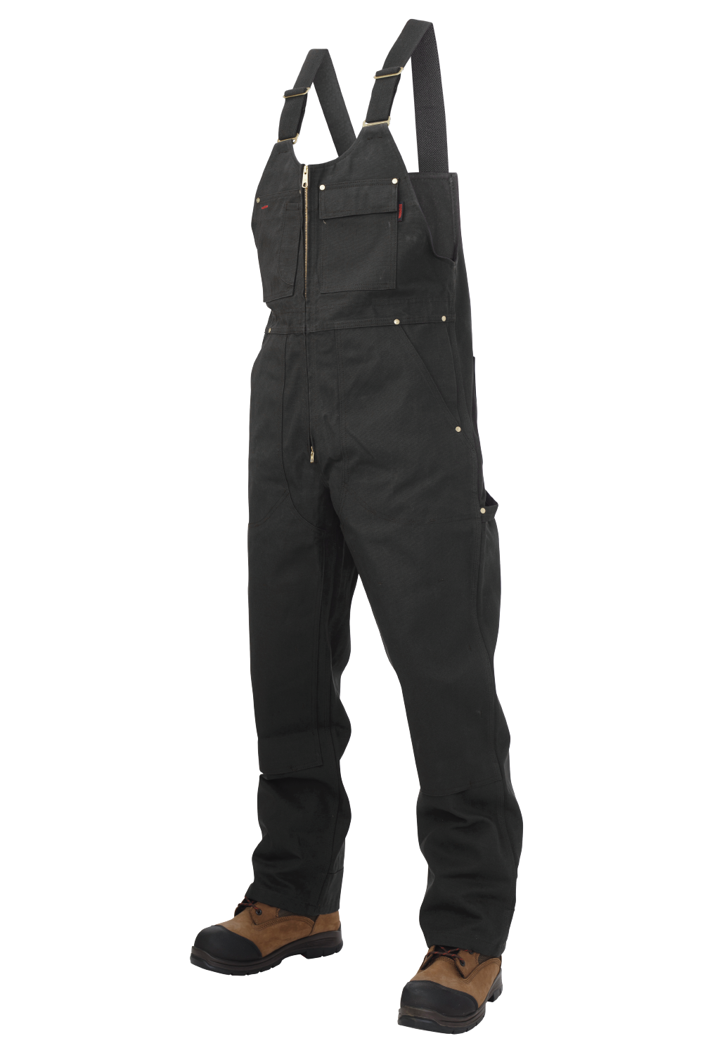 Tough Duck WB04 Unlined Duck Bib Overall - Black front