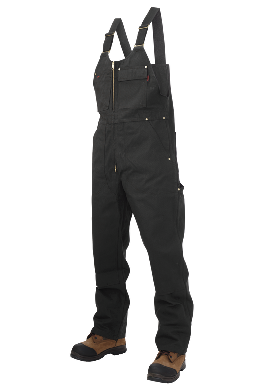Tough Duck WB04 Unlined Duck Bib Overall - Black front