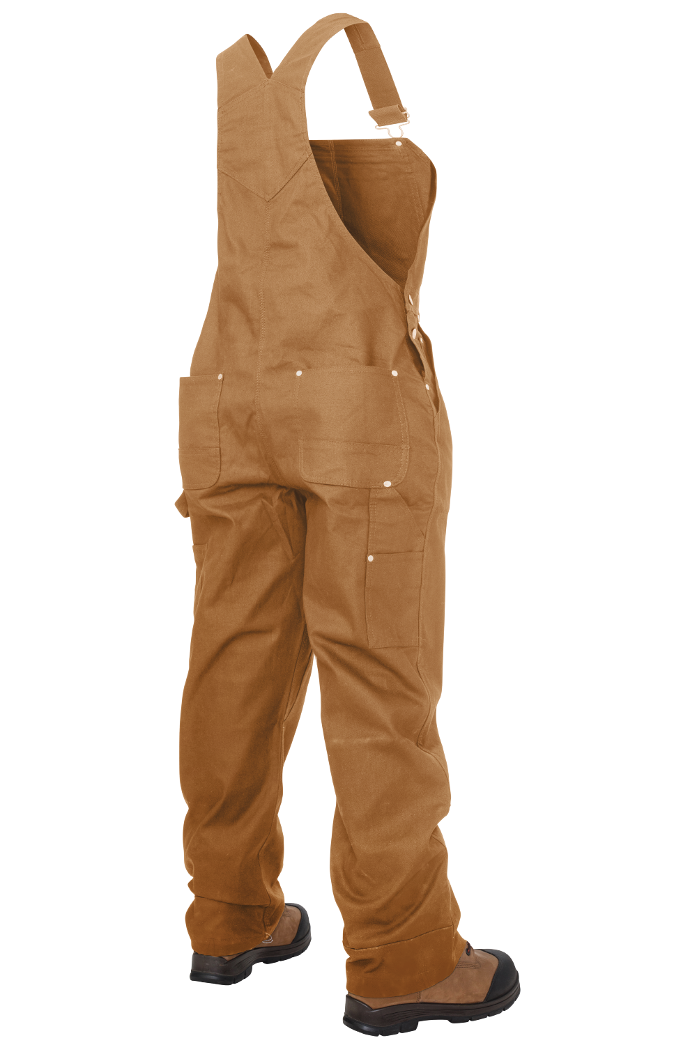 Tough Duck WB06 Women's Tough Flex Duck Unlined Bib Overall - Brown