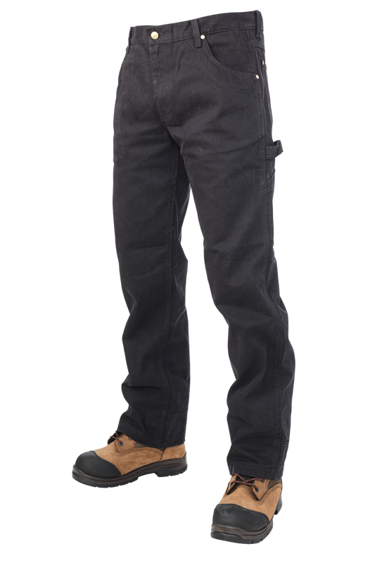 Tough Duck WP02 Washed Duck Pant - Black front