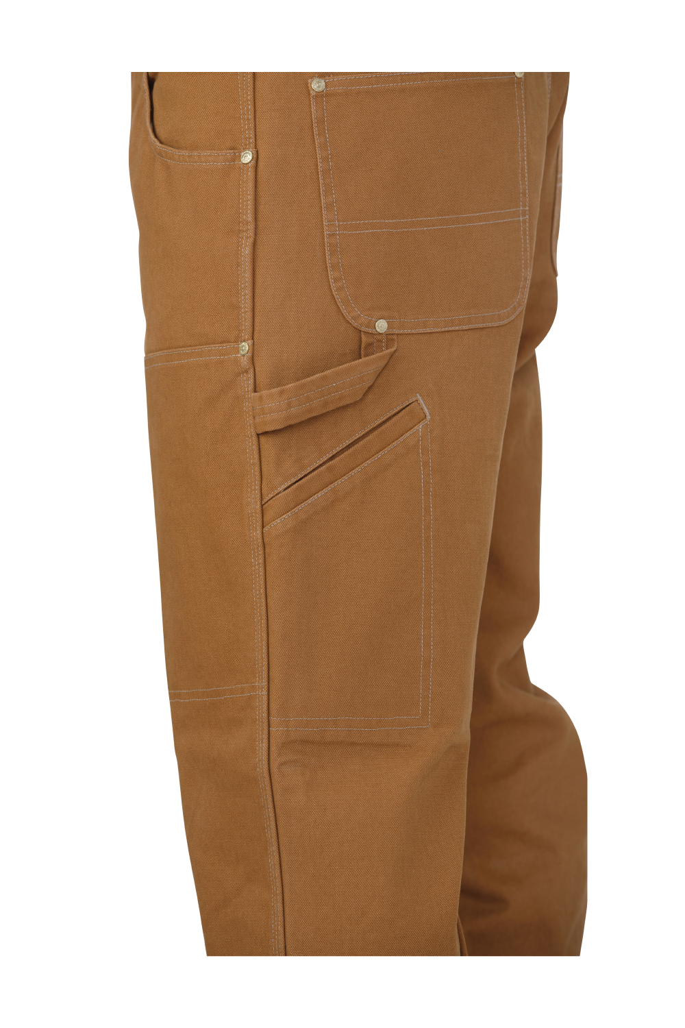 Tough Duck WP03 Loose-Fit Washed Duck Double Front Pant - Brown