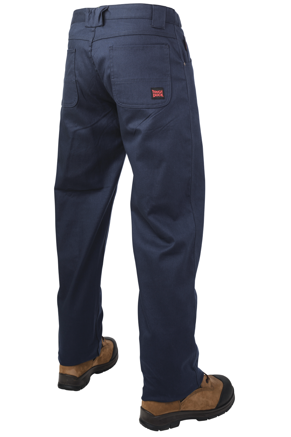 Tough Duck WP09 Relaxed-Fit Flat Front Tough Flex Twill Pant with Expandable Waist - Navy