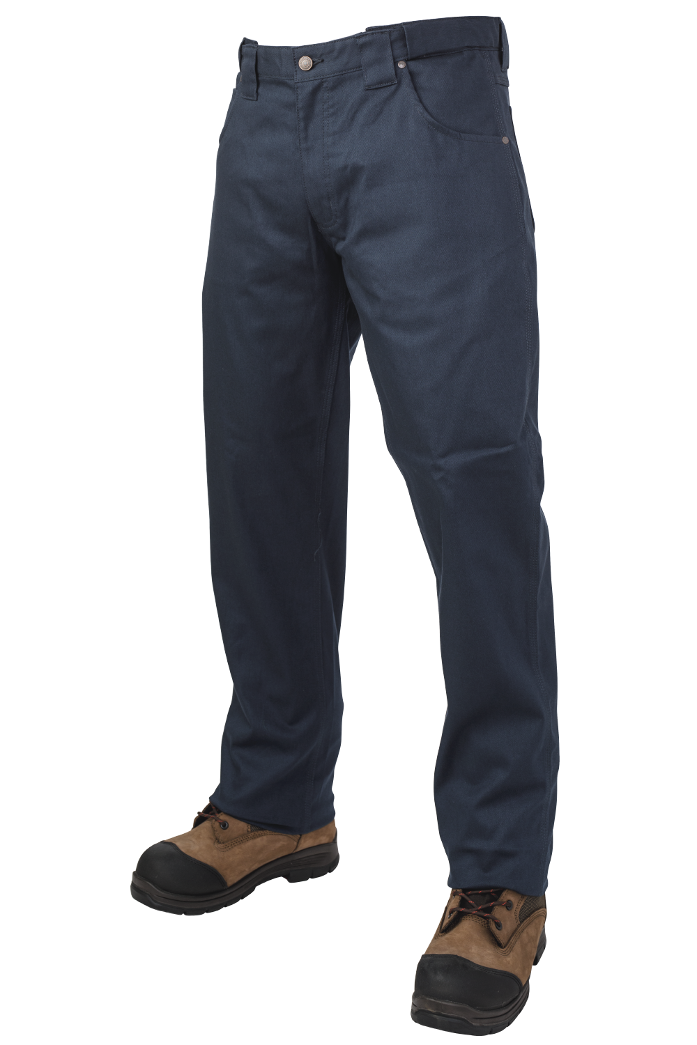 Tough Duck WP09 Relaxed-Fit Flat Front Tough Flex Twill Pant with Expandable Waist - Navy