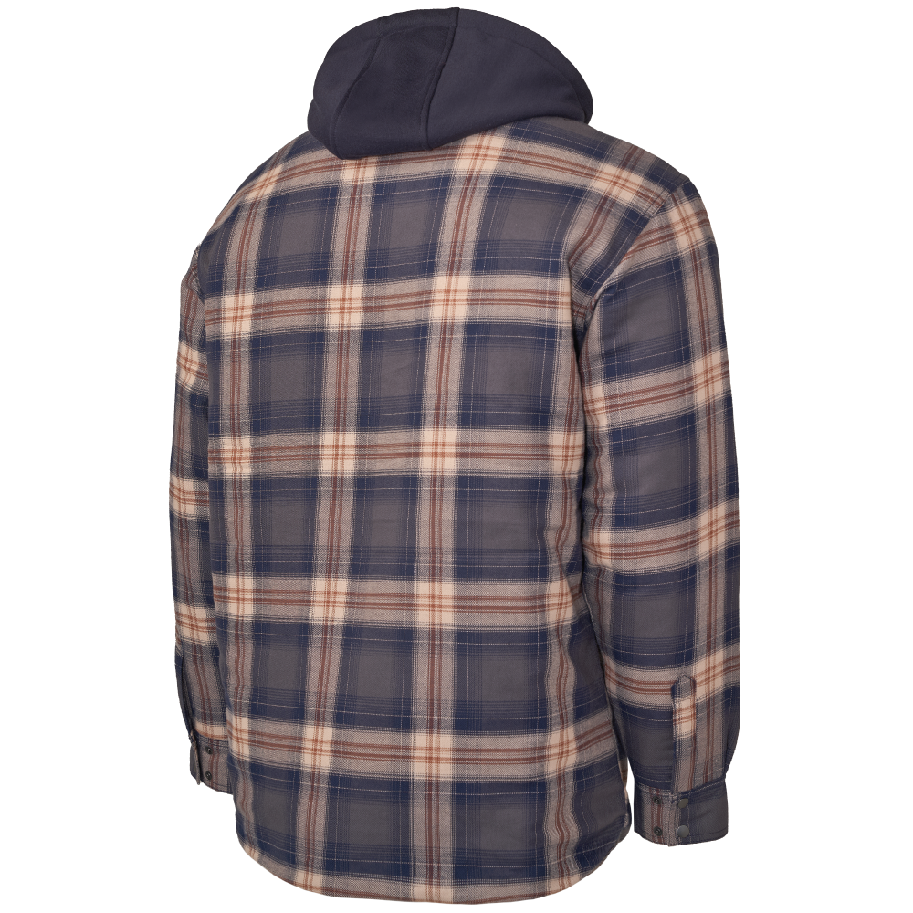 Tough Duck WS06 Quilt-Lined Hooded Flannel Jac-Shirt
