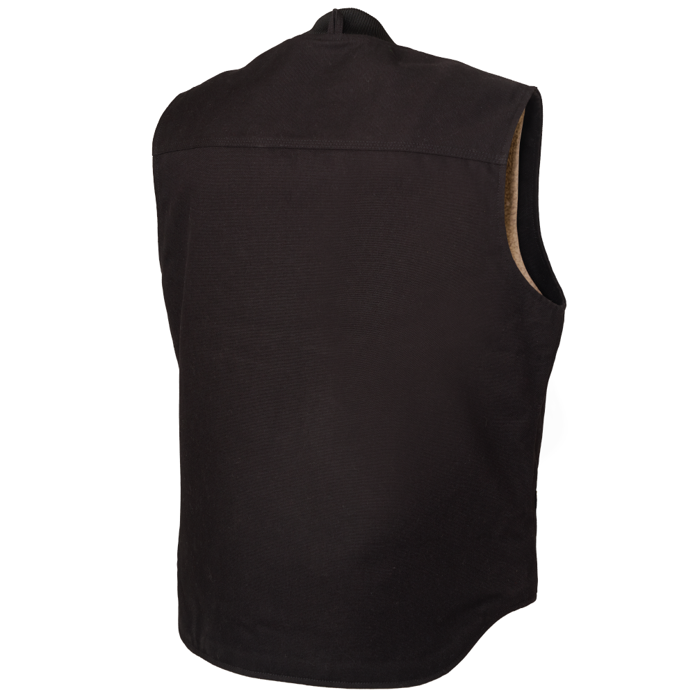 Tough Duck WV06 Duck Sherpa-Lined Vest - Black back