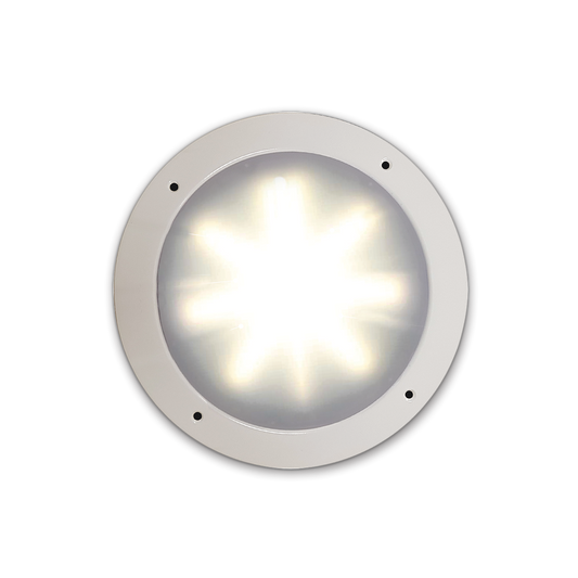 Code 3 antimicrobial LED patient compartment light powered by Vyv