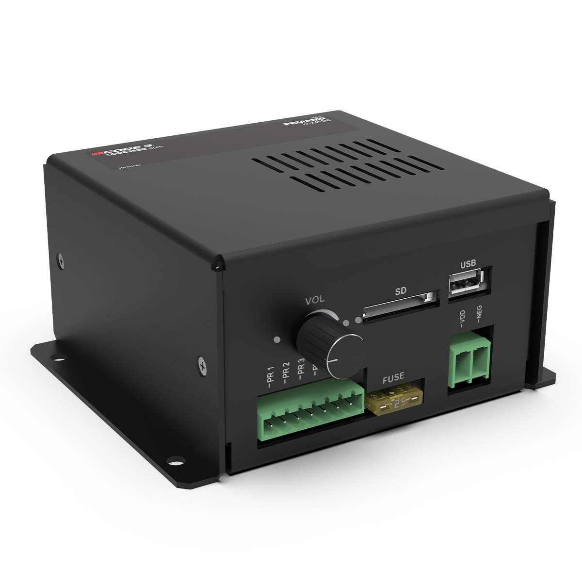Code 3 PRMAMP programmable voice amplifier