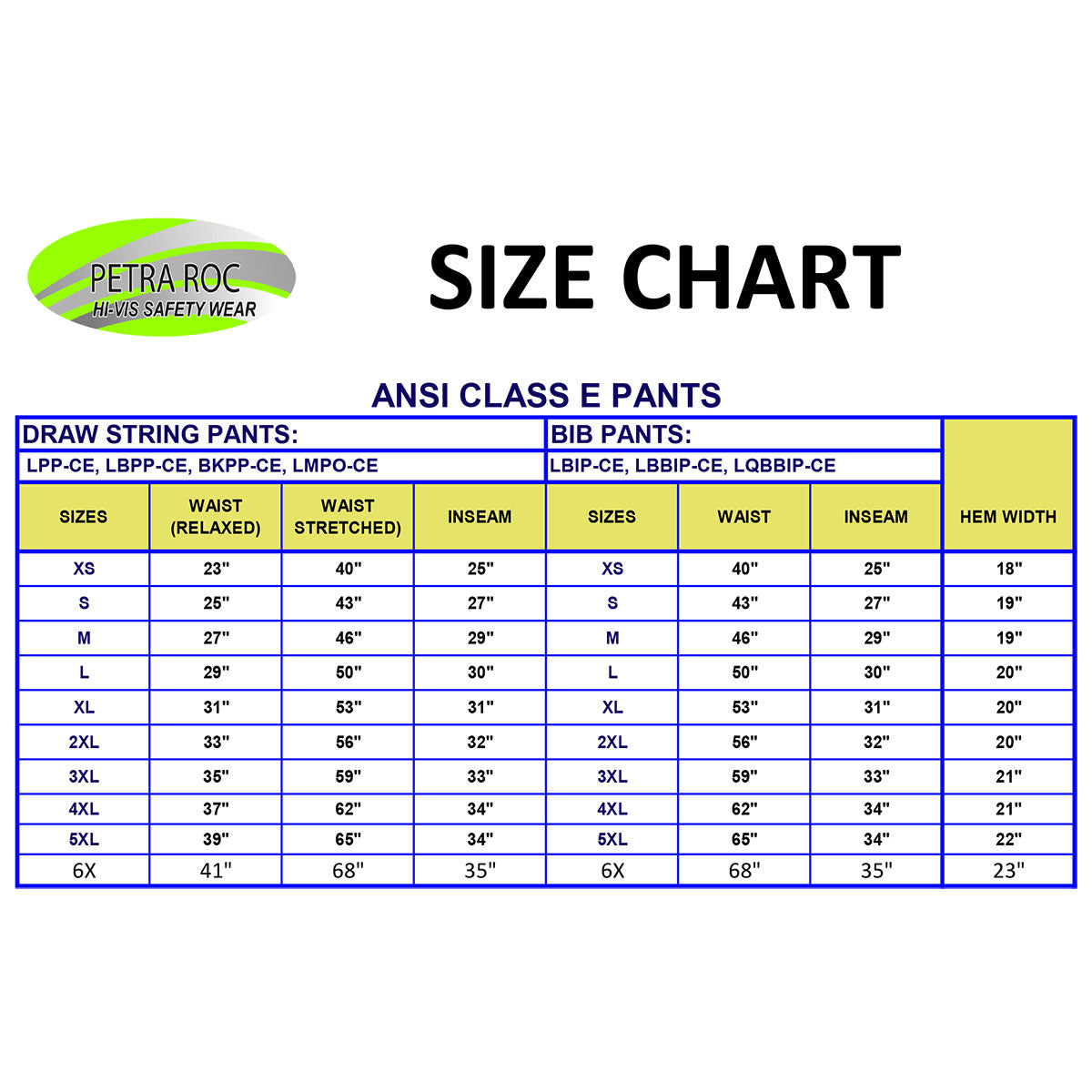 Petra Roc LMPO-CE ANSI Class E Two-Tone Mesh Minnesota Traffic Pants - Lime/Orange